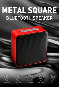 Boîte de son portable Bluetooth en métal Bluetooth sans fil Stéréo Stéréo Subwoofer FM Radio TF USB MP3 Player Speakers Personnalisez Wi5889867
