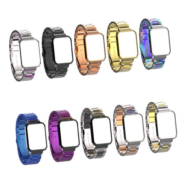 Bracelet en métal pour Xiaomi Mi Watch Lite, boîtier en acier inoxydable, pour Redmi Watch 2 Lite, Bracelet Correa