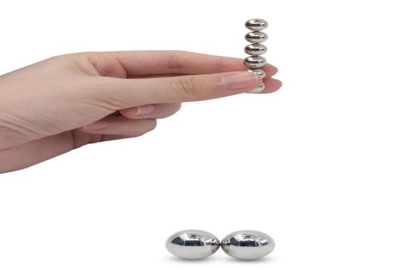 Pinces à tétons en métal Orbes magnétiques Jeux de flirt pour adultes Stimulateur de lèvres 2 paires Boules à pince à papille BDSM Sex Bondage3790869