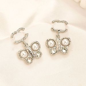 Metalen vlinder designer sieraden voor vrouwen Stud Oorbellen huwelijkscadeau