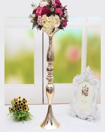 Portavelas de Metal 50cm20quot florero estante candelabro mesa centro de mesa de boda evento camino plomo vela Stands3141667