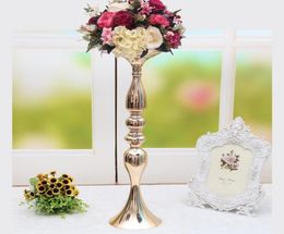 Portavelas de Metal 50cm20quot florero estante candelabro mesa centro de mesa de boda evento camino plomo vela Stands4547525