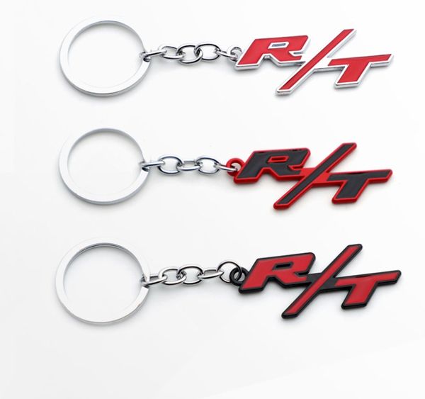 Porte-clés de voiture en métal porte-clés automatique porte-clés pour Jeep RT Dodge R/T Logo Challenger chargeur voyage RAM accessoires de style