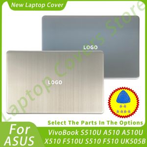 Étui en métal pour ASUS VivoBook S510U A510 A510U X510 F510U S510 F510 UK505B, coque arrière LCD pour ordinateur portable, gris/or 240307