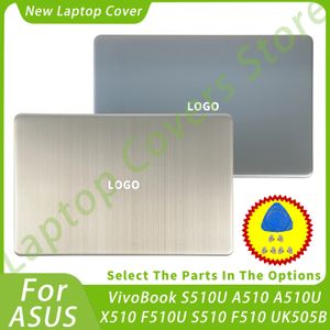 Étui en métal pour ASUS VivoBook S510U A510 A510U X510 F510U S510 F510 UK505B, coque arrière LCD pour ordinateur portable, gris/or 240307