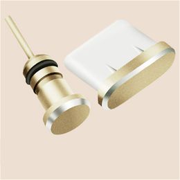 Metalen oplaadpoort 3 5 mm oortelefoonaansluiting USB Dust Plug vervanging voor iPhone XS 8 7 7 6 6s plus mini -anti -stofdopstoppers