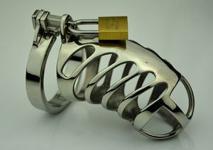 Dispositivo de Castidad de Metal, cinturón con púas, anillo de jaula para pene de acero inoxidable, juguetes BDSM, productos sexuales Bondage