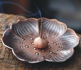 Metalen kersenbloesem wierookbrander legering mini joss stok wierookhouder sandalwood censer home decor SN2878