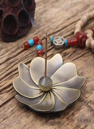 Metal Cherry Blossom Encens Burner Alloy Mini Joss Stick Sticker Holder Sandalwood enneure décor 9474287