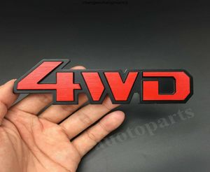 Metal cromado rojo 4WD 4x4 coche maletero trasero emblema insignia pegatina SUV6309579