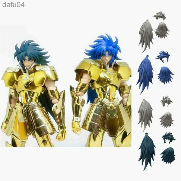 Metal Club/MC Saint Seiya Myth Cloth EX Gemini Saga con Kanon Head 24K Gold Knights of the Zodiac Figura de acción En stock L230522