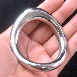 Anillo de metal para el pene Anillos de acero inoxidable para hombres Adults18 juguetes sexy Bdsm Bolas Camilla Dispositivo Pene Eyaculación Delayn Cockring