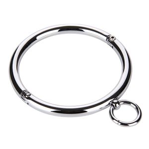 Metalen kraag BDSM Bondage Slave Fetish Necklace Rvs Seksspeeltjes Voor Koppels Volwassen Sex Accessoires voor Vrouw J190626