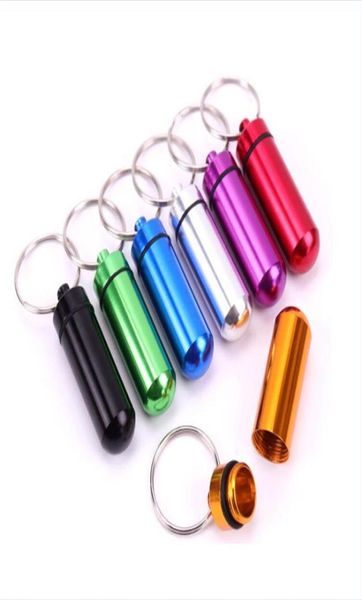 Récipient en métal bouteilles porte-clés support de la boîte en aluminium porte-clés multifonction Portable porte-clés en aluminium joint Kit247S8511587