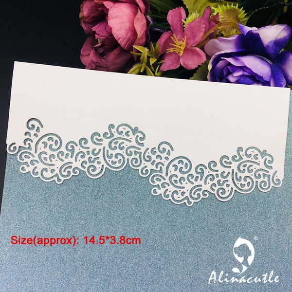 Metal Cutting Die Lace Border Scrapbooking Paper Crater album de carte à la main Cutter Punch Art Cutter Alinacutle