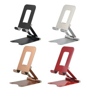 Metal Desktop Tablet Holder Tabel Mobiele opvouwbaar Uitbreiding Ondersteuning Desk mobiele telefoon Holder Stand voor iPhone iPad Verstelbare stands