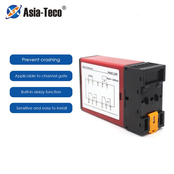 Detectores de metales AC220V Sensores de tierra Detector de bucle de vehículo de tráfico de un solo canal para entrada inteligente Salida Control de estacionamiento de automóviles 230727