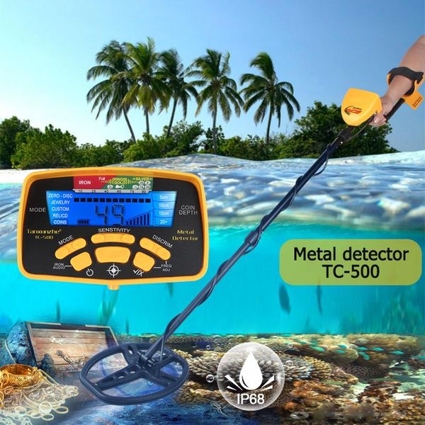 Detectores de metales TC500 Detector subterráneo Buscador de profundidad profesional Buscador de oro Detección de tesoro Pinpointer a prueba de agua