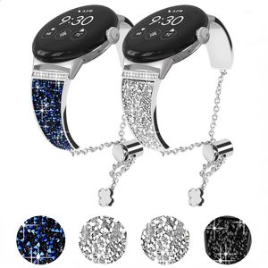 Bracelet en métal diamant pour Google Pixel montre montre de sport femmes Bracelet de remplacement réglable Bracelet Google Pixel montre Correa 240311