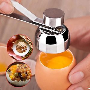Ciseaux à œufs en métal, ouvre-coquille d'œuf, coupe-coquille à Double tête, outil de cuisine créatif brut bouilli juchiva
