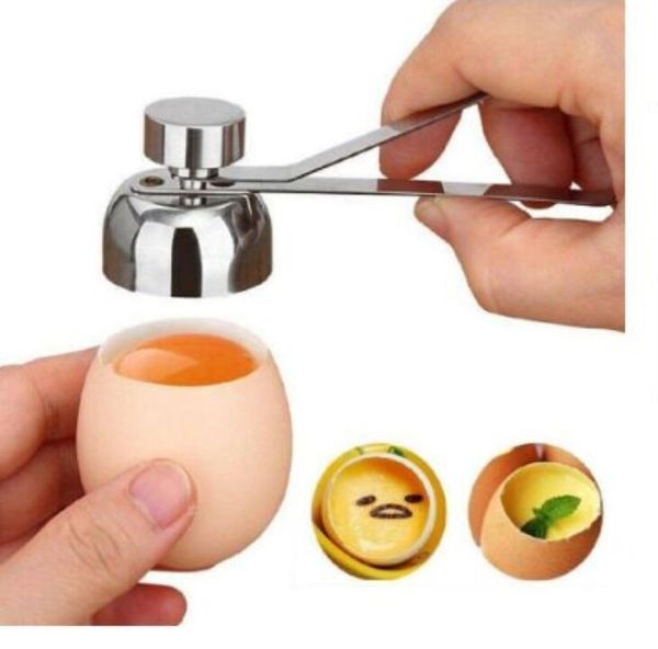 Oeuf en métal Outil Ciseaux 304 Acier Inoxydable Topper Shell Cutter Opener Bouilli Raw Creative Cuisine