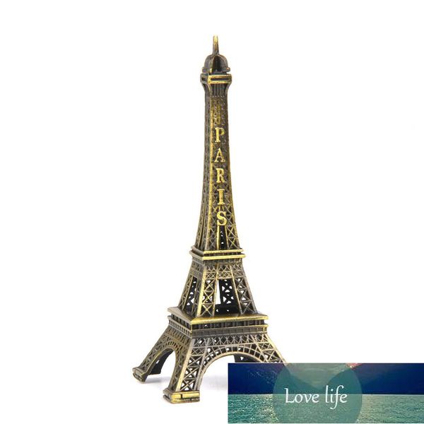 Statue de la tour Eiffel en métal de Paris, mini figurine décorative de Paris, support de support pour la décoration, accessoires de bricolage en laiton, prix d'usine, conception experte, qualité