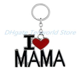 Keychain pendentif de la famille des métaux I Love Mamamomdadpapa Lettre Chains Souvenir Jewelry Key Ring Mother Père 039 Jour 6E3F7326739