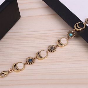 Metalen bloemen diamant ontwerper Armbanden Ontwerper voor Vrouwen dieren decoratie vintage letters pulsera bedels cjuweliers vergulde gouden luxe armband ZB028 E23