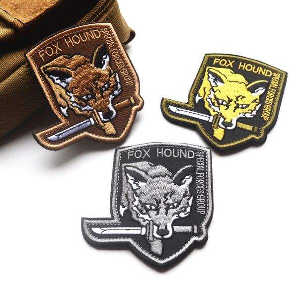 Metal Gear Solid Foxhound Emblem Patches Fox Hound Uniform Patch Badge Military Fox Hound Special Force Group Patches