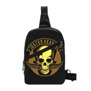 Metal Gear Solid Outer Heaven Bolsas con cordón Hombres Mujeres Deportes portátiles Gimnasio Sackpack Videojuego Tienda de regalos Almacenamiento Mochilas o2Mk #