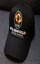Metal Gear Solid V 5 Ground Zeroes MGS5 Fox Logo Cap Collection Hat Verstelbare Snapback Baseball Cap Black Color4326479