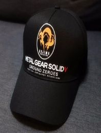 Metal Gear Solid V 5 Ground Zeroes MGS5 Fox Logo Cap Collection Hat Verstelbare Snapback Baseball Cap Black Color4310973