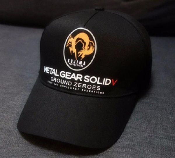 Metal Gear Solid V 5 Ground Zeroes MGS5 Fox Logo Cap Collection Chapeau Casquette de Baseball Réglable Snapback Noir Color3710093