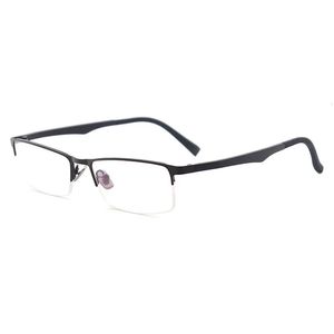Metalen Half Velg Klassieke Bril Voor Prescriotion Lenzen Bijziendheid Lezen Brillen Frames Mannen 240313
