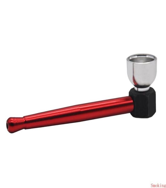 Tuyau à main en métal mini pipe bon marché bonbgs eau en greffine pyrex cuillère portable petite gréement d'huile fumeurs tabeur tabac3049940