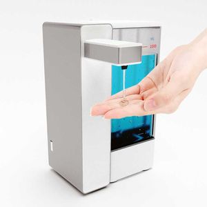 Distributeur automatique de désinfectant pour les mains en métal 1000 ml de savon liquide à capteur sans contact pour cuisine salle de bain