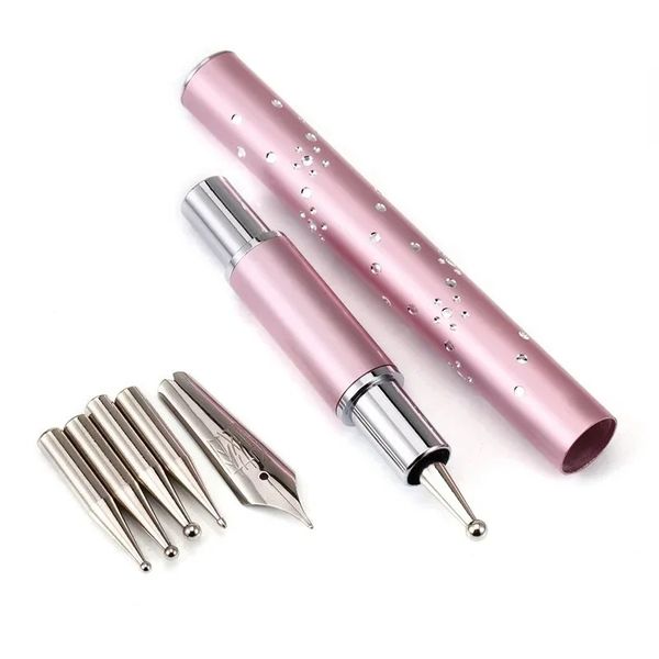 Metal Head Nail Art Dotting Pen Drill Point Point de fleur Ligne de fleur