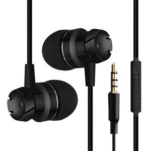 Metaal in Oortelefoon Turbo Bass Wired In-Ear 3.5mm Bedrade Headset Oortelefoon met Microfoon Universele voor computer Mobiele telefoon