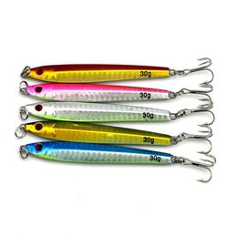 Appât Spinner en fer métallique 9 2 cm 30g en acier inoxydable plongée profonde spinnerbait coulée paillettes gabarits pêche Lures3211