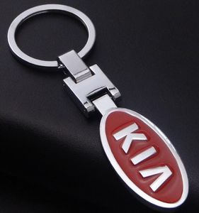 Porte-clés en métal pendentif boucle voiture porte-clés marques automobiles emblème marques porte-clés pour siège Nissan Opel Benz Audi Ford Mini Mazda Landr