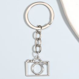 Metal Keychain Hollow Camera Key Ring Fotografische tools Key Chains For Women Men Backpack Accessorie Diy Handmade Jewelly Gifts