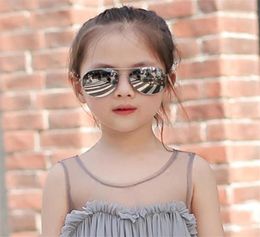 Metal Kids Pilot Zonnebril Dual Beam Baby Boys Girls UV400 Bescherming Luchtvaart Sun Glasses1267023