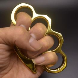 Metal Knuckle Duster Four Finger Finger Tool Boxing Training Show Safety Safety Men and Women Pocket EDC Herramientas