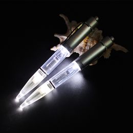 Metalen LED Licht Balpen LED Glow Light Up Pen Metal Material Light Ballpoint Pen met extra navulling en batterijen 201111