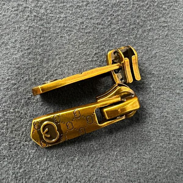 Lettre en métal Extracteur de fermeture à glissière Outils de couture Vintage Golden Zipper Head Accessoires de vêtements de bricolage