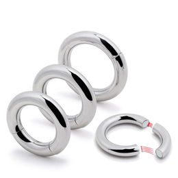 Metalen Magneet Penis Ring Lock Sperma Mannelijke Kuisheid Volwassen sexy Speelgoed Crusher Scrotum Dick Brancard Cockring Voor Mannen Vertragingstijd tool