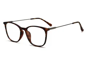 Métal mixte TR90 lunettes de soleil cadre myopie lunettes cadre femmes Anti lumière bleue lunettes hommes haute qualité