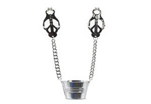 Metalen tepelklemmen clips bondage bdsm gear volwassen seksspeeltjes marteling apparaten voor vrouwen Tepel clips met kleine emmer6144000