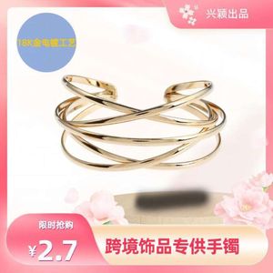 Bijoux de bracelet creux personnalisé en métal ouvert en métal