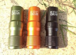 Metalen Outdoor Survival Apparatuur EDC Seal Tank Mini Waterdichte Tank Waterdichte Doos Ehbo Fles Opslag Ondersteuning FBA Drop Shipping